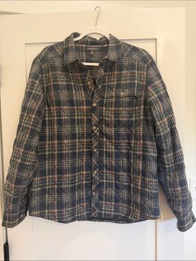 Toad&Co Kodiak Quilted Overshirt Men’s Small Plaid Shirt Jacket Shacket